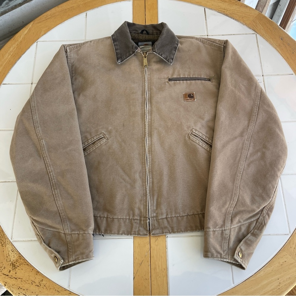 Vintage Carhartt Detroit J97 SDL Jacket Men’s Small Brown Canvas Workwear 2004